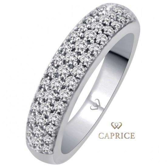 Woman diamond ring, white gold